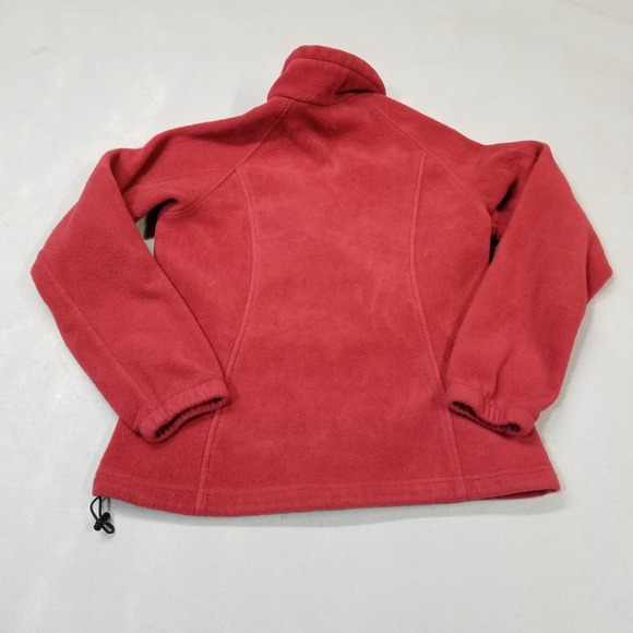 Columbia Jacket Womens Size M Red Full Zip Fleece Mock Neck Long Sleeve - Picture 9 of 10